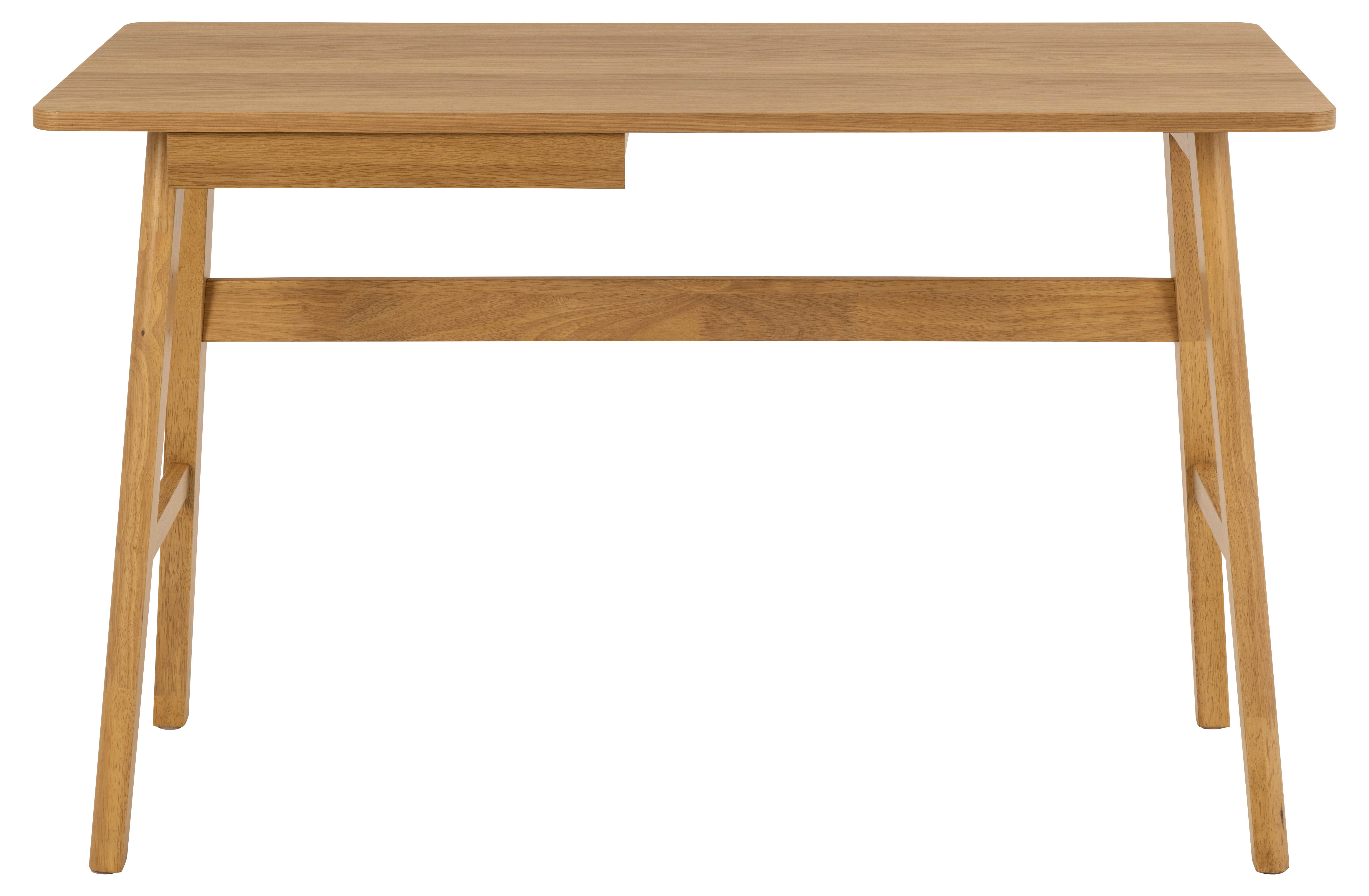 Bureautafel met lade 120x60cm - natuur eiken