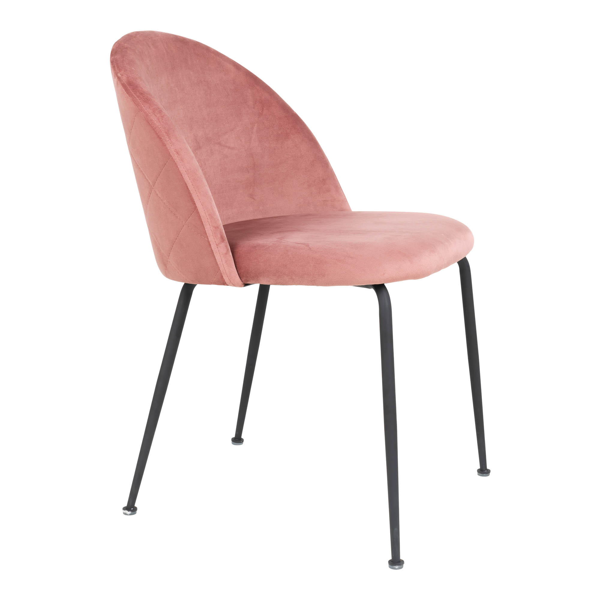 Velvet stoel - roze