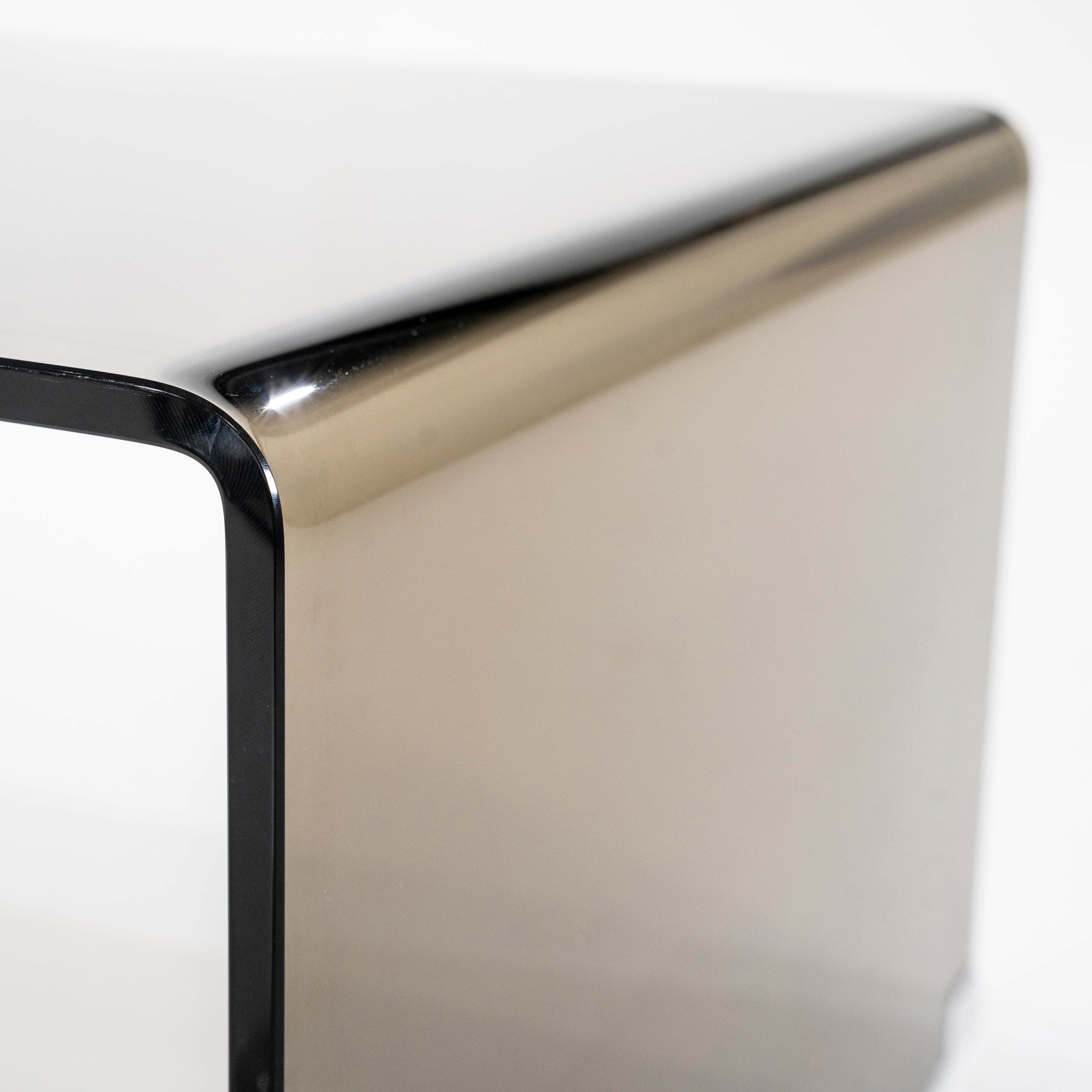 Glazen salontafel 120x60cm - donkerbruin