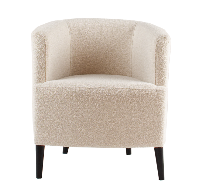 Fauteuil bouclé - Cream ecru